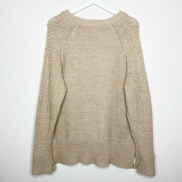 H&M Tan Longer Length Multi Knit Sweater - Picture 6 of 9